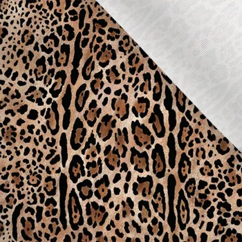 Zbytek - Látka matná na plavky, fitness oblečení leopard