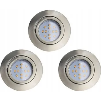 Bodové svítidlo Eglo TEDO 78221 zapuštěné svítidlo 5W/GU10 400lm nikl sada 3 ks