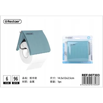 Elegantní držák toaletního papíru v barvě modrá Morandi