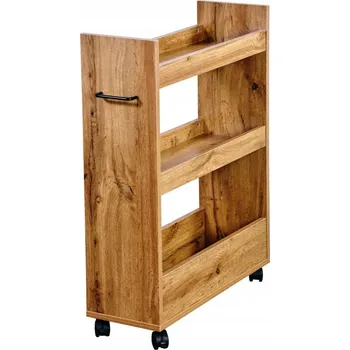 regál KUCHYŇSKÝ REGÁL ŠUPLÍK VÝSUVNÁ ÚZKÁ 22cm POLICE KUCHYŇSKÁ NA KOLEČKÁCH