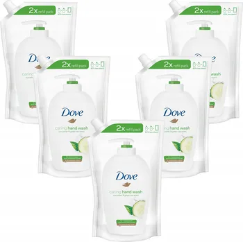 Mýdlo Dove Hydratační tekuté mýdlo na ruce Okurka a Zelený Čaj Náhradní náplň 500 ml