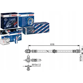 Brzdová hadice Bosch 1 987 481 173 Flexibilní brzdová hadice