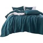 Přehoz na postel Spod Igły i Nitki mikrovlákno 260 cm x 240 cm zelený