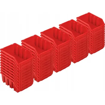 Úložný box 50x Skladový box Box Ergobox 2 Červený