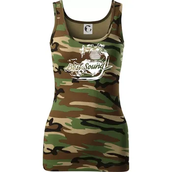 Moto Best Sound - Dámské Maskáčové tílko - 2XL ( Hnědý maskáč )