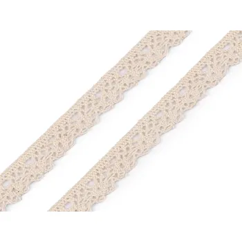 Krajka Bavlněná krajka paličkovaná šíře 15 mm