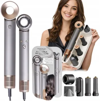 Kulma Multifunkční kulma IN Fén a kulma na vlasy pro vlny 1300W ŠEDÁ