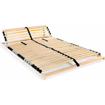 Postelový rošt vidaXL Lamelový rošt postele s 28 lamelami 7 zón 120 x 200 cm [246453]