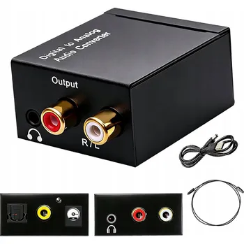 IP kamera Optický převodník koaxiální Toslink/SPDIF RCA digitální na analogový