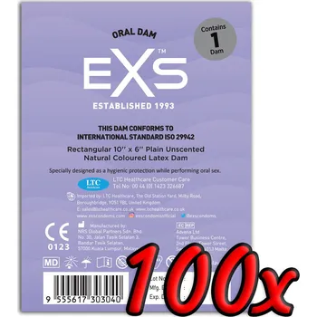 Kondom EXS Oral Dam Natural 100 pack
