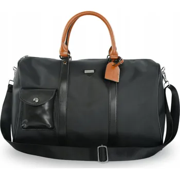 Cestovní taška Cestovní víkendová taška Velká taška do posilovny příruční zavazadlo černá SOLIER