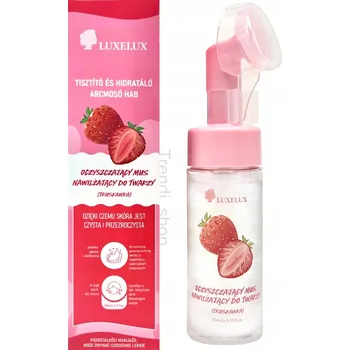 Čisticí a hydratační pleťová pěna s vůní jahod 150 ml Luxelux