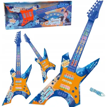 Hudební nástroj pro děti Elektrická Kytara Hudební Sada s LED Páskem a Nastavením