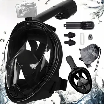 Potápěčská maska POTÁPĚČSKÉ BRÝLE NA POTÁPĚNÍ CELOOBLIČEJOVÁ NA PLAVÁNÍ NEZAMLŽUJÍCÍ ŠNORCHLOVÁNÍ R S M