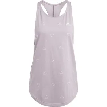 Dámské tílko adidas ESSENTIALS MONOGRAM GRAPHIC TANK TOP M Fialová, Bílá
