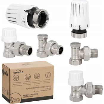 Hlavice pro radiátor Termostatická sada přímá Invena CD-74-P15-X