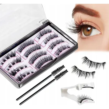 Umělé řasy MAGNETICKÉ ŘASY 3D UMĚLÉ DLOUHÉ SADA 3 PÁRY + PINZETA