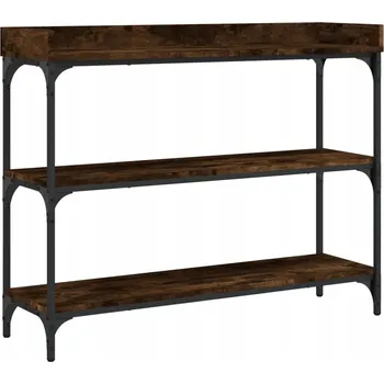 Konferenční stolek Konzolový stolek, kouřový dub, 100 x 30 x 80 cm