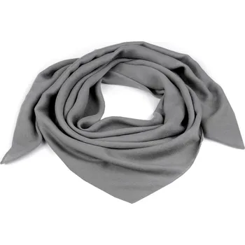 Šátek Šátek jednobarevný 90x90 cm, malé, 11 šedá