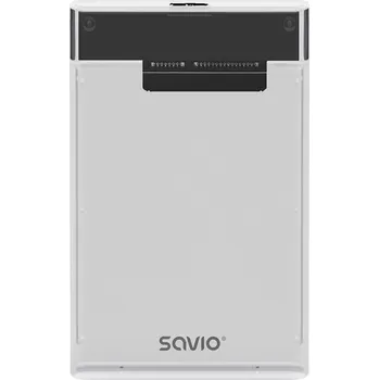 SAVIO EXTERNÍ BOX PRO HDD/SSD 2,5", USB 3.0, TRANSPARENTNÍ, AK-6