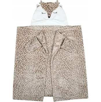 Prostěradlo Deka STOF 150 x 75 cm béžová se zvířátky