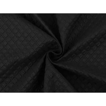 Šusťákovina zpevněná 3D kostičky, barva 10 (1) černá