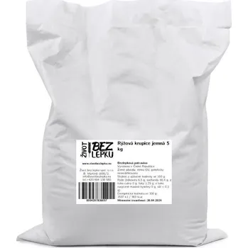 Přisada na vaření a pečení Život bez lepku Rýžová krupice jemná 5 kg