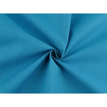 Bavlněná látka / plátno jednobarevná šíře 220 cm, barva (21) modrá tyrkys