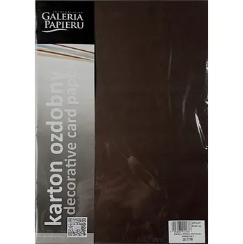 Barevný papír OZDOBNÝ KARTON MIKA HNĚDÝ A4 240G 20 LISTŮ NA POZVÁNKY A DIPLOMY