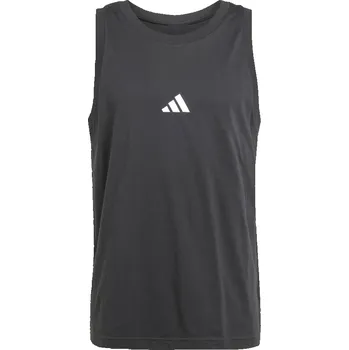 adidas Essentials Small Logo Tank Top Mens Black/White XL