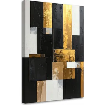 Obraz Obraz do obýváku, ložnice, kanceláře, Abstrakce zlaté akcenty 30x45