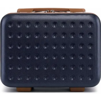 Kosmetický kufr Kosmetický kufřík ABS+PC Kono - navy-hnědý - 11 L
