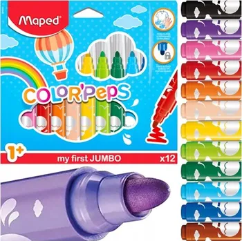 Fixy Jumbo Colorpeps pro raný věk +1 12 Ks Maped