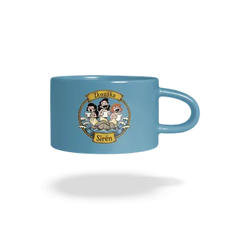 Bastard Zkouška sirén hrnek makronka Blue Macaron