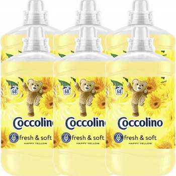 Aviváž Coccolino Fresh&Soft Tekutá aviváž Happy Yellow 1,7L (68 praní)