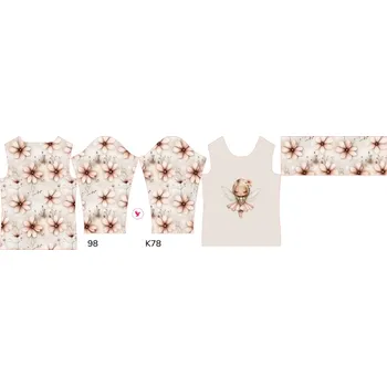 Panel na dětský termo rolák 98 květinová víla