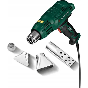 Horkovzdušná pistole Elektrická Horkovzdušná Pistole Parkside 2000 W 230 V 600 °C trysky PHLG 2000 F5