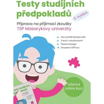 Testy studijních předpokladů: Příprava na přijímací zkoušky TSP Masarykovy univerzity -  Matěj Vitouch a kol. (2026, brožovaná, 3.vydání)