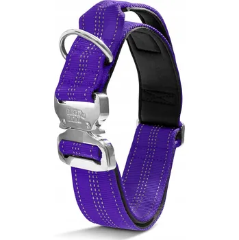 Obojek pro psa Neoprenový obojek pro psa s kovovou sponou a úchytem na vodítko, nastavitelný, velikost L