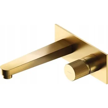 Vodovodní baterie Omnires umyvadlová baterie Contour, kartáčované zlato (GLB) CT8015GLB