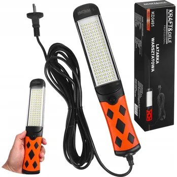 Střecha Kraft&Dele KD3491, LED dílenská latarka | 20W, 100 LED, 5m kabel, háček a magnet