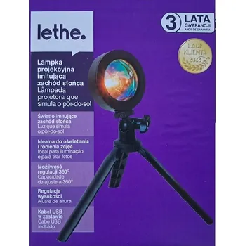 Lampička Projekční lampička imitující ZÁPAD SLUNCE LETHE