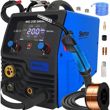 Svářečka Svářečka MIG/MAG SHERMAN SMART MIG 200A synergická MAG MMA TIG 230V invertor