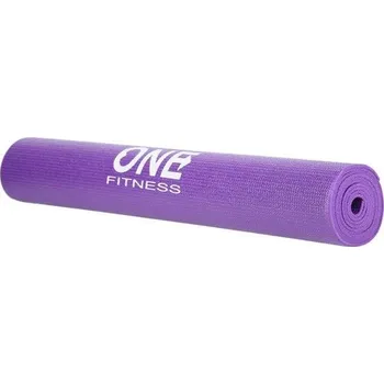 podložka na cvičení Fialová podložka na jógu ONE FITNESS - 173,5 x 61 x 0,3 cm