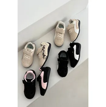 Chlapecké tenisky Dětské sportovní boty na suchý zip Perrin – béžové Velikost: 34