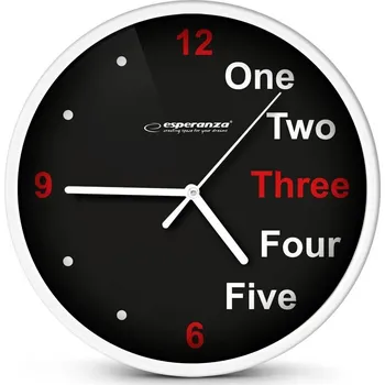 Hodiny ESPERANZA HODINY NÁSTĚNNÉ PRAGUE BÍLÉ