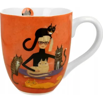 Hrnek Duo Kočičí svět, porcelánový, 1000 ml