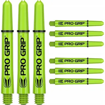 Příslušenství pro šipky Šipky TARGET PRO GRIP ZELENÉ KRÁTKÉ 9ks SADA