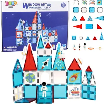 ostatní stavebnice LEAN Toys Magnetické vesmírné okna Stavebnice 58 ks