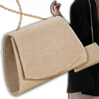 Kabelka EdiBazzar kabelka psaníčko syntetické zlaté